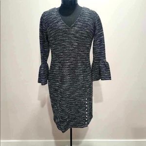 Karl Lagerfeld Dress with 3/4 Length Bell Sleeves